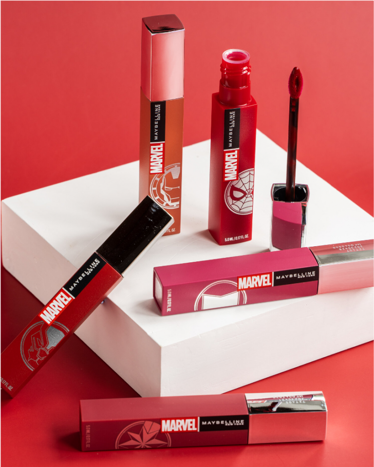 Superhéroes de Marvel inspiran nueva línea de cosméticos de Maybelline