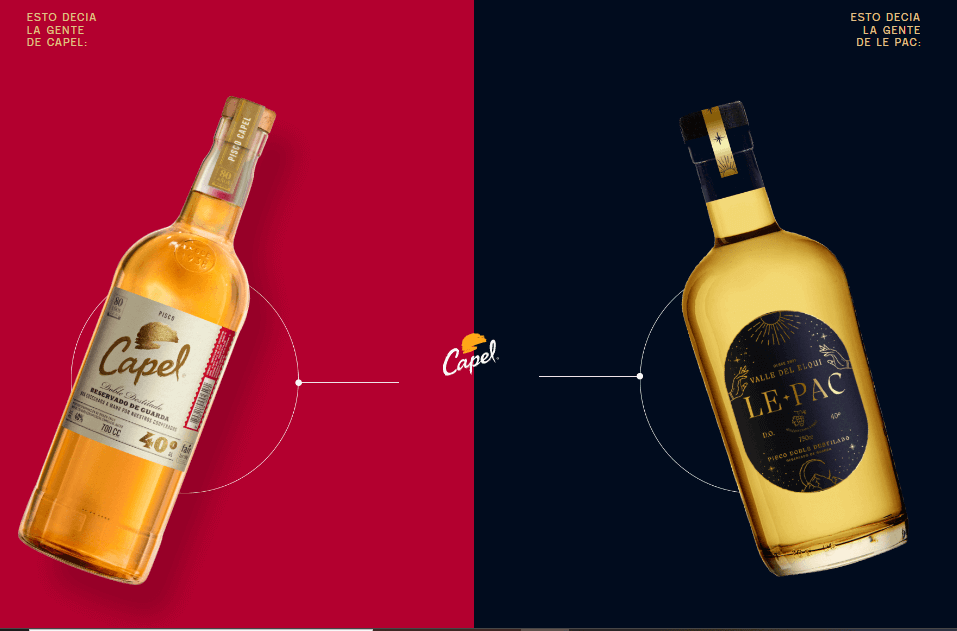 Campaña pisco chileno capel