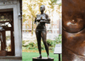 Una escultura desafía los estereotipos del posparto