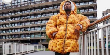 ### Strictly Embargoed Until 00:01 on 16/10/2025 ###
*** FREE FOR EDITORIAL USE ***
Supermarket Aldi has baked up the perfect style item for autumnal temperatures, a Jacket Potato Jacket, delivering ‘comfort-food chic’ for chilly days. 85% of Brits admit to hating the autumn cold, despite looking forward to the season. The oversized potato puffer is perfect for baked-in warmth, with a fluffy potato fleece lining and a potato inspired outer skin. Issue date: Thursday October 16, 2025. Photo credit should read: Joe Pepler/PinPep